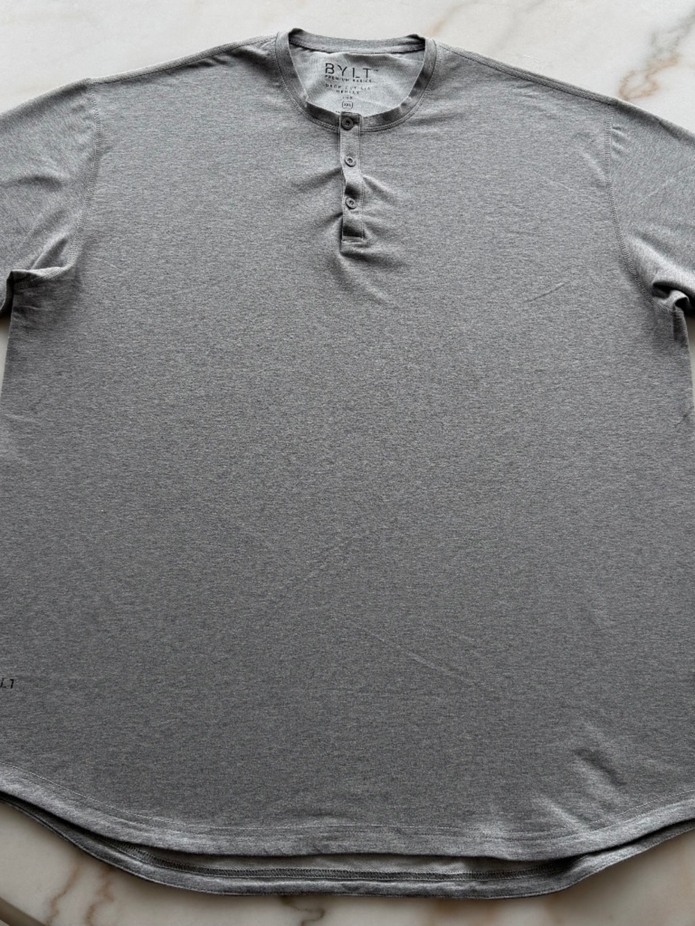 BYLT / XXL / LUX / 70% Cotton, 25% Polyester, 5% Spandex / Light Gray
